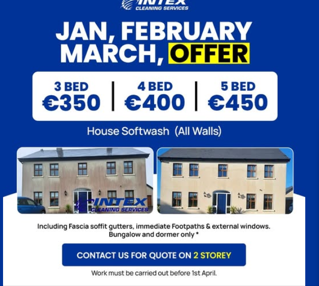 Expired January to March house softwash offer